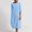 8-Light Blue-Women's Linen Dresses, variant on Gaecuw Linen Dress for Women Summer Crew Neck Tshirt Dress Short Sleeve Plus Size Calf Length Maxi Dresses Shift Vacation Dresses Beach Dresses Casual Trendy Solid Going Out Dresses Summer Dresses