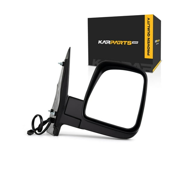 For Chevy Express 3500 2003 04 05 06 2007 Door Mirror Passenger Side | Power | Heated | Textured Black | Replacement For 15937981 | GM1321283