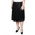 thumbnail image 2 of Plus Size Knee Length Sequined Skirt, 2 of 3