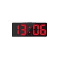 thumbnail image 2 of Wosthever Reloj digital LED Estilo simple Pantalla de fecha Reemplazo 5 Engranaje Función de repetición Control de sonido Alarmas Termómetro Decoración del hogar tipo 10 Wosthever HA084277-10B, 2 of 6