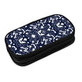 thumbnail image 3 of Large Storage Pencil Case, Abstract Flower Petal Pattern with Zipper Large Capacity Pen Bag, 3 of 8