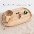 thumbnail image 3 of Tray Wooden Natural Oval Tray Plate For Restaurant Hotel Coffee Shop HomeLarge, 3 of 8