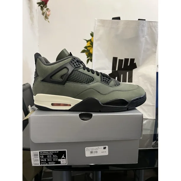 Jo r-dan 4 Retro OG Undefeated 2025) IB1519-200 Men's Sz 13