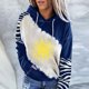thumbnail image 2 of Sudadera Para Mujer, Sudaderas Con Capucha de Cuello Redondo de Gran Tamaño, Moda , Camiseta de Otoño de Manga Larga, Blusa Estampada Con Bolsillos Y Capucha, Tops Odeerbi ODB137647, 2 of 5