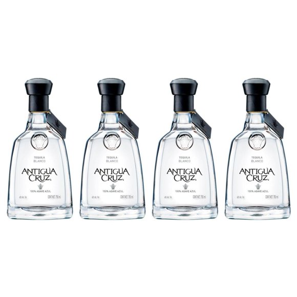 Pack de 4 Tequila Antigua Cruz Blanco 100% 750 ml