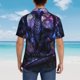 thumbnail image 4 of Fotbe Fantasy Dragon In Cathedral Camisa Hawaiana para Hombre Unisex – Camisa Casual de Verano con Botones de Manga Corta de Algodón y Lino,Small, 4 of 7