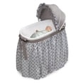 thumbnail image 4 of Badger Basket Wishes Oval Baby Bassinet - Full Length Skirt - Gray/Lantern, 4 of 11