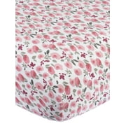 Modern Moments By Gerber Baby & Toddler Girl Ultra Soft Playard Sheet, Pink Roses, Unisex