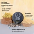 thumbnail image 2 of Bálsamo para barba ZEUS Natural, cera de abejas y manteca de karité, 60 ml, vainilla y ron, 2 of 6