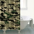 thumbnail image 4 of Multicam Camo Mixed Shapes Pattern Shower Curtain 72"x72" ,Bathroom Decorative Shower Curtains Set with 12 Hooks,Modern Waterproof Washable Shower Curtain, 4 of 6