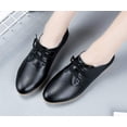 thumbnail image 4 of Women's Shoe Leather Classic Lace Up Dress Low Flat Heel Oxford, 4 of 4