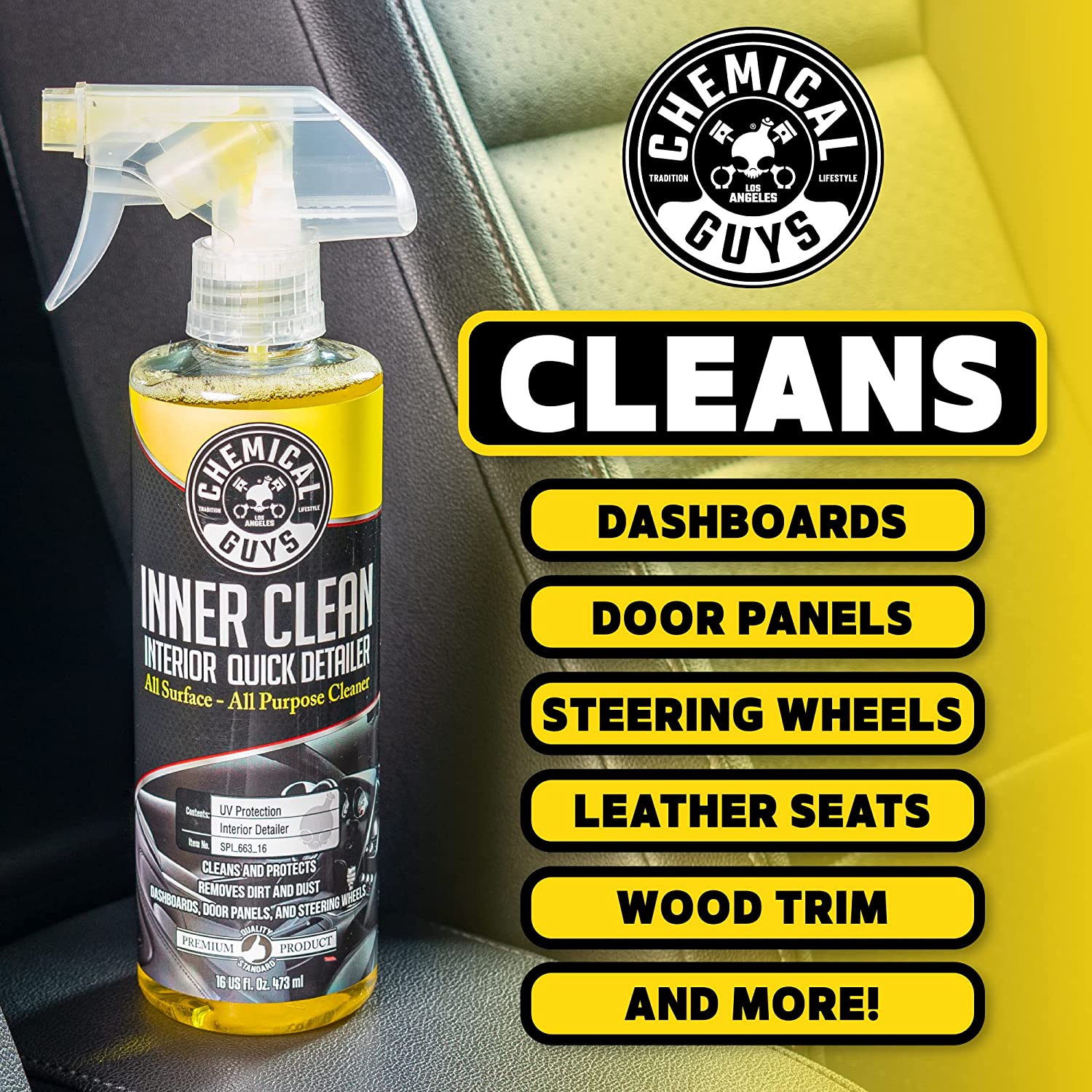 Chemical Guys Inner Clean Interior Detailer 16 oz photo 2