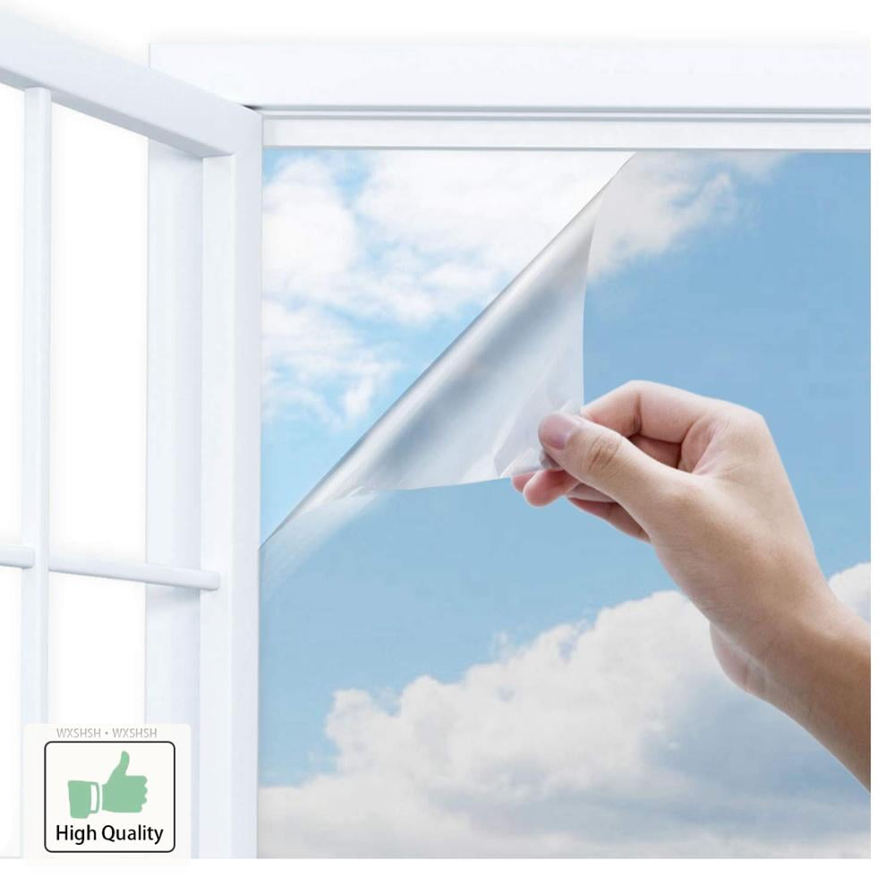 One way mirror window film reflective 7ft x 5ft silver sticker privacy security 