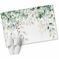 thumbnail image 2 of Eucalyptus Leaves Area Rugs 2x3 for Living Room, Spring Botanical Pastoral Watercolor Non Slip Washable Rug Runner, Low Pile Indoor Floor Carpet Mat Bathroom Rugs for Bedroom, Kids Room, 2 of 9