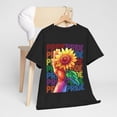 thumbnail image 6 of Rainbow Sunflower LGBT Pride T-Shirt, Lgbt Pride Month Shirt ID-0520-LFYF, 6 of 11