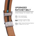 thumbnail image 3 of GAEKEAO Ratchet Belt for Men Genuine Leather 1 3/8" - Micro-Adjust Buckle Trim to Fit Dress Belt Casual to Formal Gift Boxed, 3 of 9