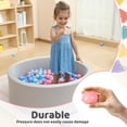 thumbnail image 3 of 100 PCS Ball Pit Balls Toddlers Play Ball 2.16-inch Ocean Balls Baby Toys Macaron Mixed Color Pool Party Decoration (Pink, Blue, Green), 3 of 5