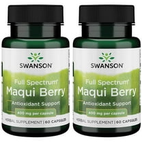 Swanson Full Spectrum Maqui Berry 400 mg 60 Caps 2 Pack