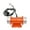 Orange-100W, variant on Handheld Portable Gold Cement Troweling Vibrating Concrete Vibrator Machine Flat Plate 110V