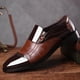 thumbnail image 5 of Nuevos zapatos de cuero de negocios de gran tamaño para hombres, zapatos de punta estrecha para hombres, mocasines casuales Wmkox8yii 123q2403, 5 of 9