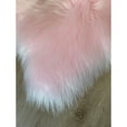 thumbnail image 2 of Spectrum Rugs Luxurious Faux Sheepskin Heart Shaped Area Rug Pink 3' x 3' Heart Shape 4' Round, 2 of 5