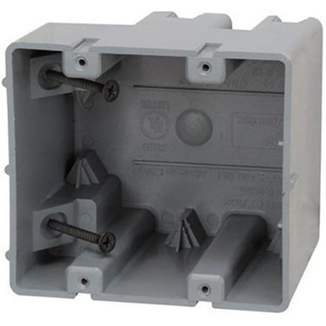 Madison Electric MSB2G Boîte Électrique 38 cu. in. 2 Gang, Gris