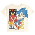 thumbnail image 2 of SEGA Sonic the Hedgehog Little Boys' Athletic 2-Piece Tee and Shorts Set Shadow Knuckles Navy, 2 of 4