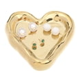 thumbnail image 2 of Unique Bargains Ceramic Jewelry Tray Decorative Trinket Dish Organizing Jewelry Boxes Gold, 2 of 7