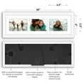 thumbnail image 3 of Americanflat 4x6 Collage Picture Frame with Shatter-Resistant Glass Fits 3 use as One 6x20 Frame Signature - White, 3 of 5