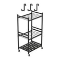 thumbnail image 1 of Organizador de herramientas de jardín, soporte para trapeadores, escobas, rastrillos y , colgador para patio exterior., 1 of 8
