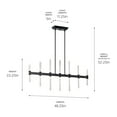 thumbnail image 4 of Kichler Lighting - Sycara - 994W 14 LED Chandelier-22.25 Inches Tall and 5, 4 of 5