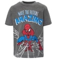 thumbnail image 6 of Marvel Spider-Man Big Boys' 2-Piece T-Shirt Set Spider Man Grey Red, 6 of 6