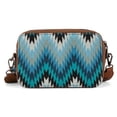 thumbnail image 6 of Wrangler Aztec Crossbody Bag for Women Multi Pocket Shoulder Bag Boho Cross Body Wallet Purse, Aztec-Jean, 6 of 7