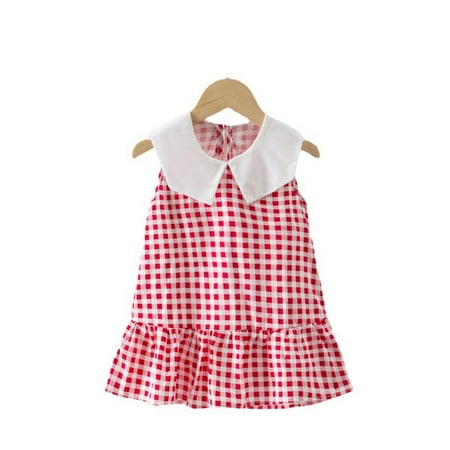 

Sngxgn Tulle Dress for Girls Cute Casual Ruffle Princess Outfit Clothes Toddler/Little/Big Kid Girls ClothingQuinceanera Dresses Red 3-4 Years