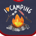 thumbnail image 4 of Inktastic I Love Camping- Campfire, Hot Dog, Marshmallows Boys or Girls Baby Bib, 4 of 4