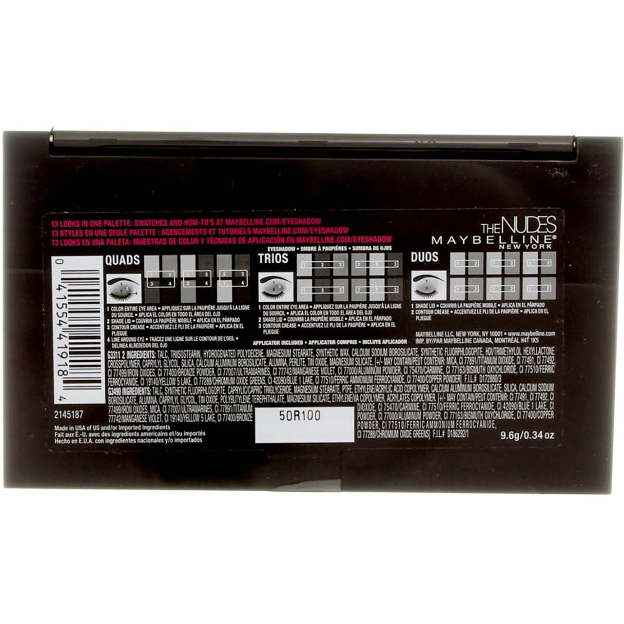 Maybelline Eyeshadow Palette, The Nudes, 12 Shade Palette - image 4 of 7