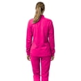 thumbnail image 3 of M&M SCRUBS Women’s Full Zip Scrub Jacket – 4-Way Stretch Warm-Up Jacket with Stand Collar, Moisture-Wicking (Hot Pink, X-Large), 3 of 7
