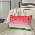 thumbnail image 5 of Naloa Watermelon Pillowcase, Throw Pillowcase, Wrinkle-Free, Stain-Resistant with Hidden Zipper for Bedroom Sofa-14"x20", 5 of 6
