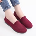 thumbnail image 4 of CHICVOMEY Breathable Knit Flats for Women Dress Shoes Comfortable Slip-on Flats Causal & Walking, 4 of 7
