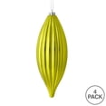 thumbnail image 3 of Vickerman 8" Lime Shiny Line Finial Ornament, Pack of 4, 3 of 3