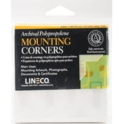 Polypropylene Photo Mounting Corners 256/Pkg-Clear Full View 1.25"