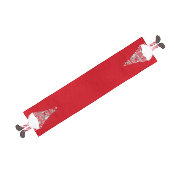HONITANO Red Festive Tablecloth 1Pack for Dining Table Decor and Accessories 11.5x13.4x0.2in