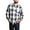 Gray, variant on Men's Western Casual Plaid Long Sleeve Button Down Shirt Y2000 - Green - Medium