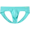 thumbnail image 2 of TANBOM Men's Comfortable Triangle Thong Nylon Underwear Green XXL 1-Pack, 2 of 6