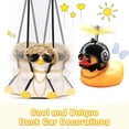 thumbnail image 4 of 2 Adornos Colgantes para Coche de Pato oscilante Adorno de Coche de Pato de Goma con Casco de hélice Colgante para Espejo retrovisor de Coche de Pato Amarillo (Estilo Fresco) brillar Electrónica, 4 of 5