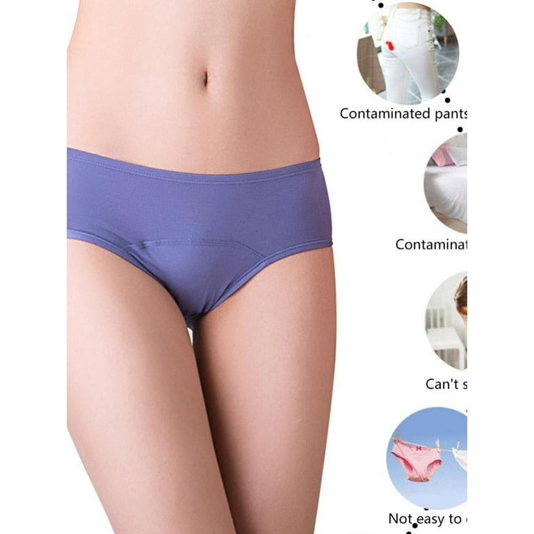 Period Underwear for Women Leak Proof Cotton Overnight Menstrual Panties  Briefs for Teens Girls