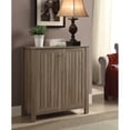 thumbnail image 2 of Coaster Farmhouse Wood Rectangular Shoe Rack with 4-Shelf in Taupe, 2 of 3