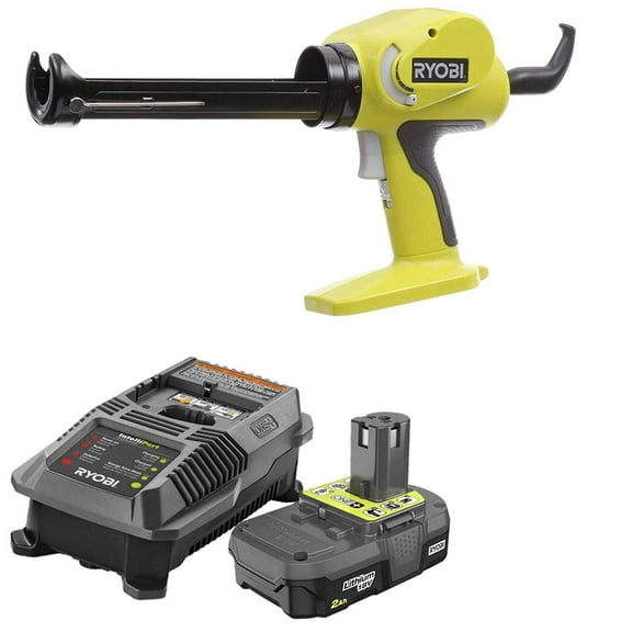 Ryobi 18V ONE  Power Caulk Adhesive Gun P310G with P163 charger and 2Ah battery