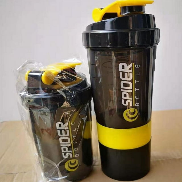 Vaso de plástico para batidos, vaso de regalo para batidos de fitness con proteína en polvo de tres capas