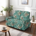 thumbnail image 2 of SCRAWLGOD Floral Print Lazy Boy Recliner Cover Anti Slip 6 Piece Reclining Loveseat Slipcover Stretch Washable Recliner Slipcover with Pockets, 2 of 8